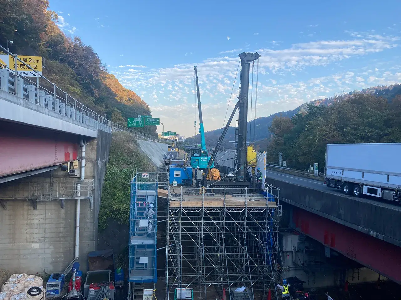 土木工事部門の実績：仮締切工_H型鋼工法